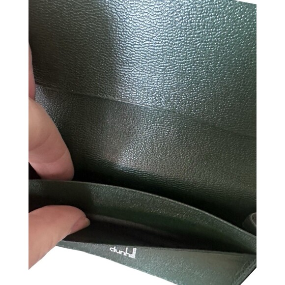 DUNHILL Bi-fold billing Club line brown Mahogany enamel leather Wallet Authentic - Picture 11 of 11